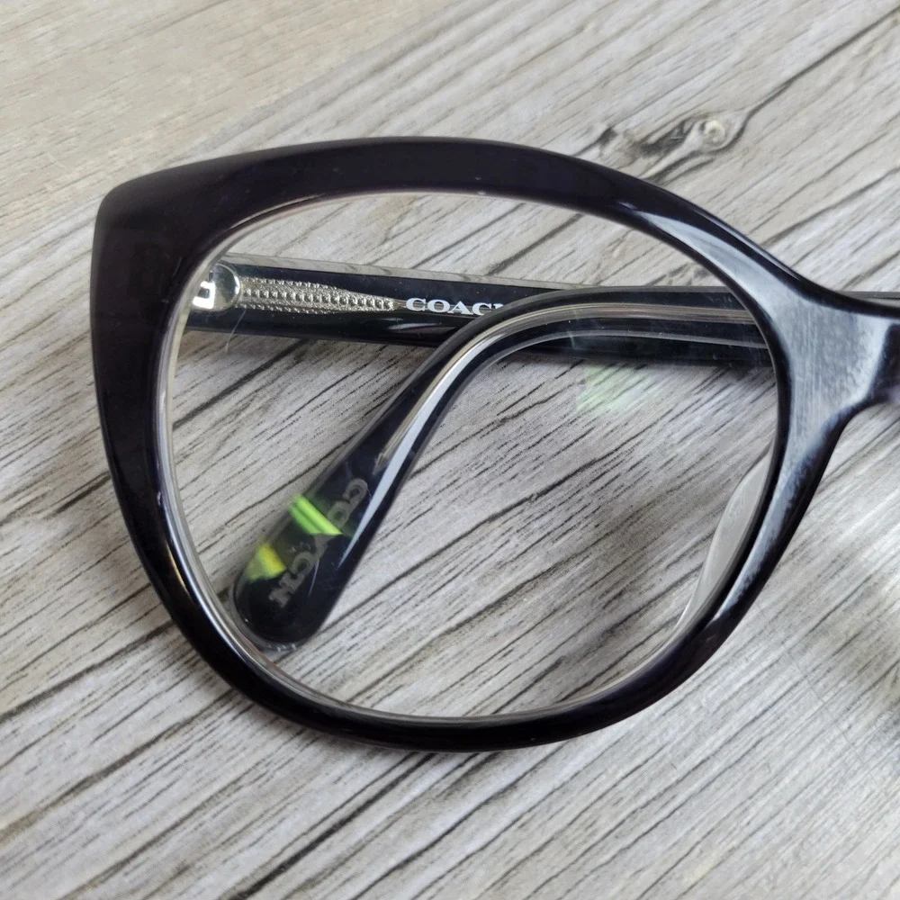 Coach Sunglasses HC8365U 57458G Black Transparent Grey Frames Only 55-18-140
